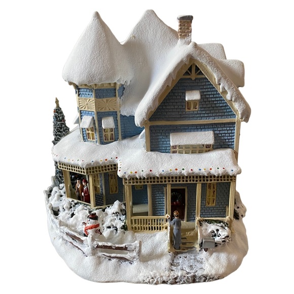 Thomas Kinkade Christmas Village Set